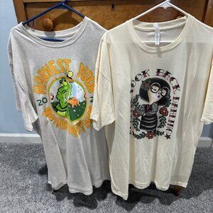 Set of 2 Disney t-shirts, Edna and Figment, Unisex Size 2XL, New with tags